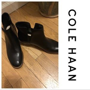 New black  Cole Haan ankle boots